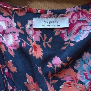 Auguste Floral Romper Size 4 Blue